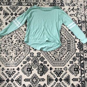 Girls mint blue long sleeve t